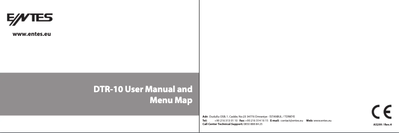 Image de la première page du manuel de l'appareil DTR-10