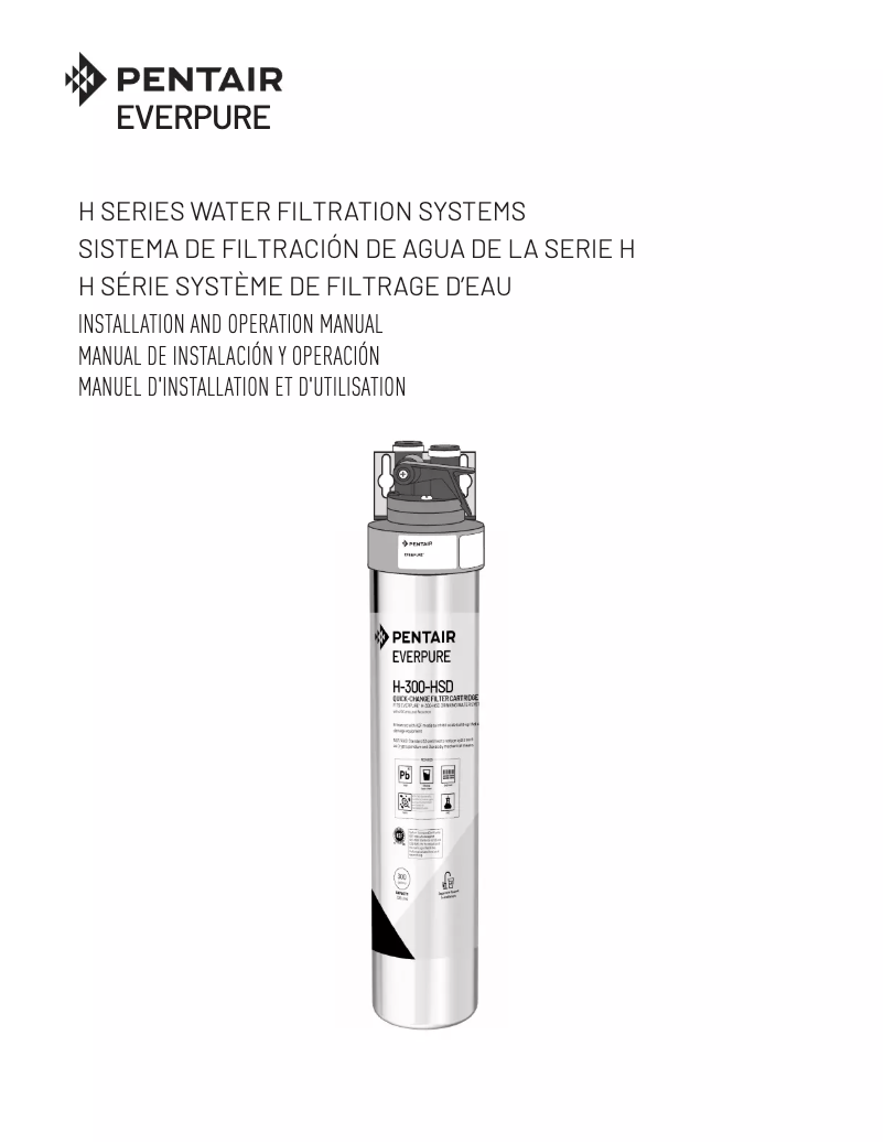Image de la première page du manuel de l'appareil H-300-NXT