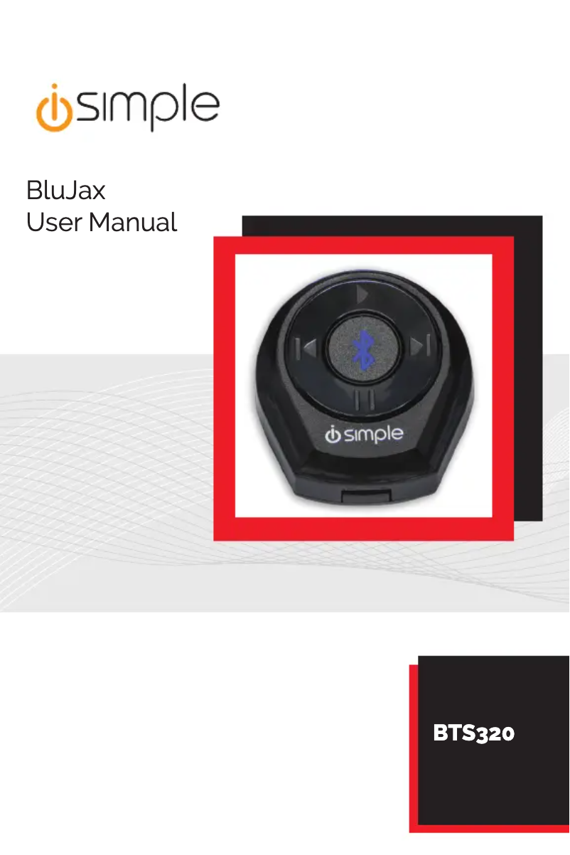 Page n°1 - Manuel utilisateur iSimple BTS320