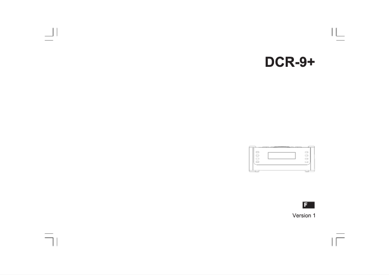 Page n°1 - Manuel utilisateur Sangean DCR-9+