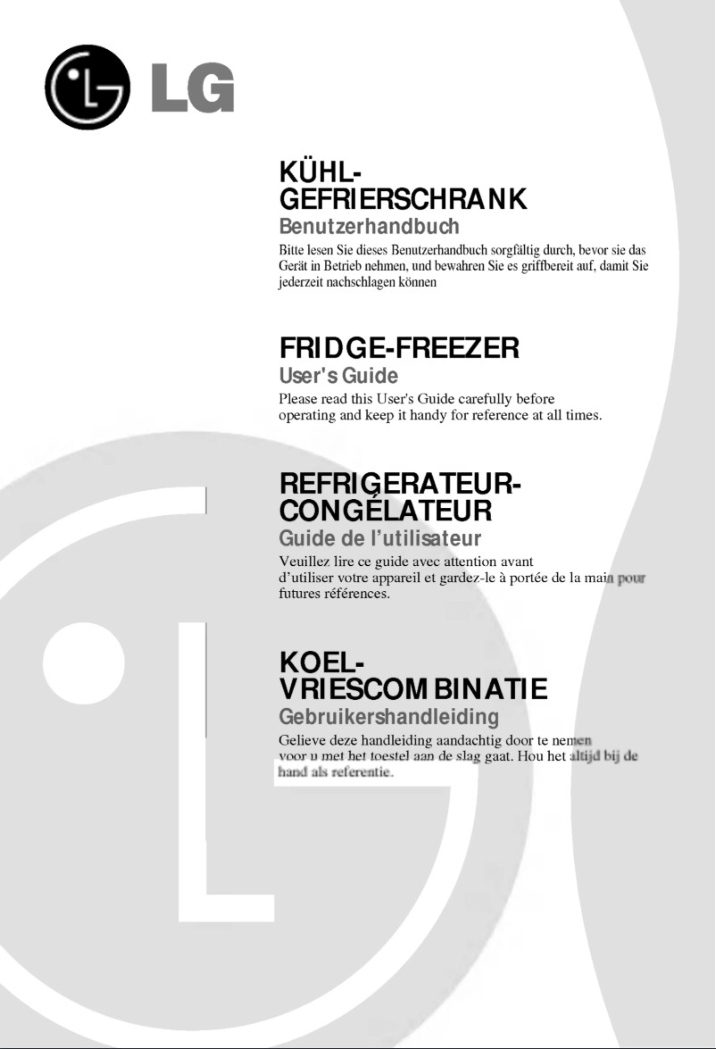 Image de la première page du manuel de l'appareil GR-469BUJA