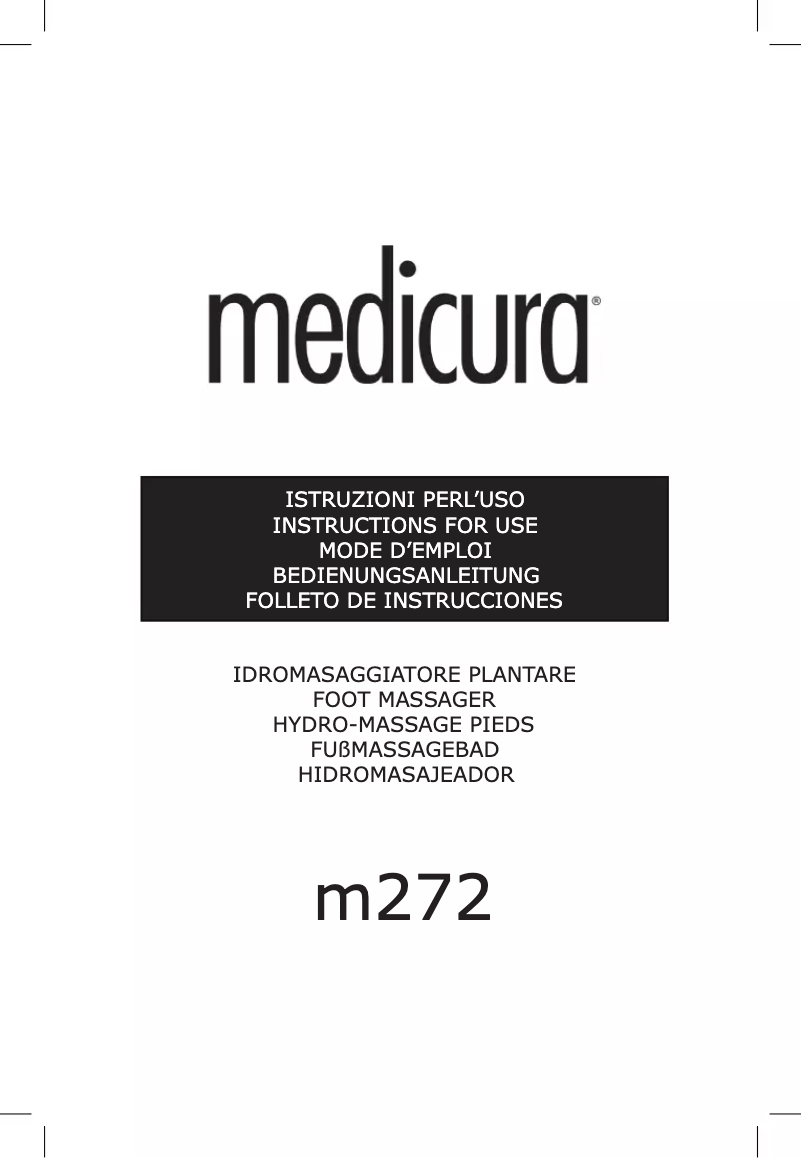 Page 1 de la notice Manuel utilisateur Medicura M272