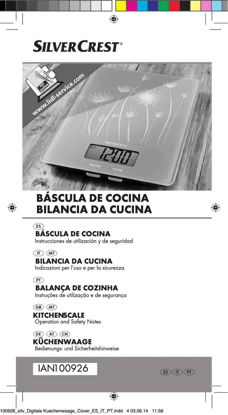 Page 1 de la notice Manuel utilisateur SilverCrest IAN 100926