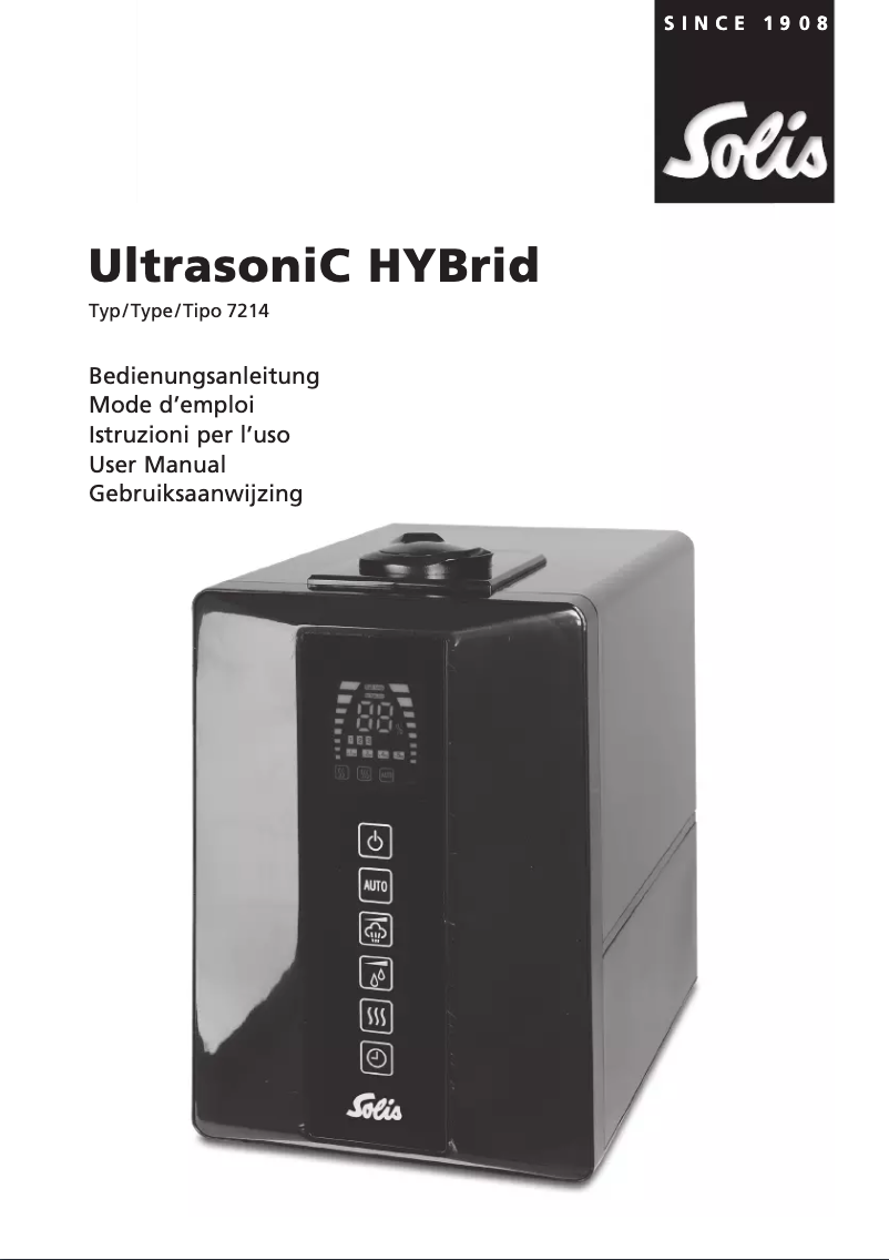 Page n°1 - Manuel utilisateur Solis Ultrasonic Hybrid 7214