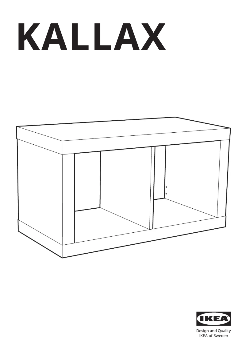 Página 1 del manual Manual de usuario Ikea KALLAX 403.118.73