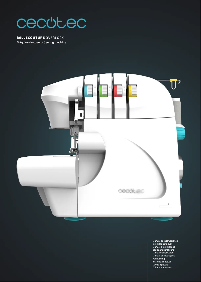 Page 1 de la notice Manuel utilisateur Cecotec BelleCouture OverLock