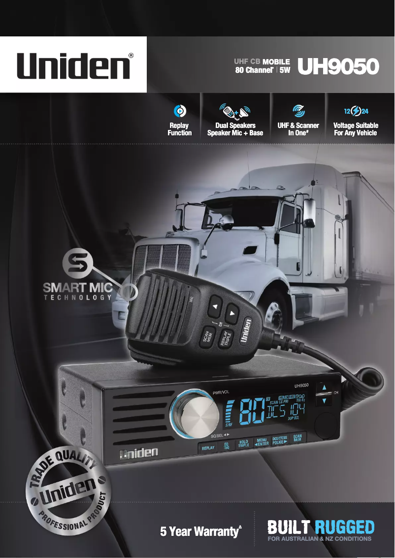 Image de la première page du manuel de l'appareil UH9050