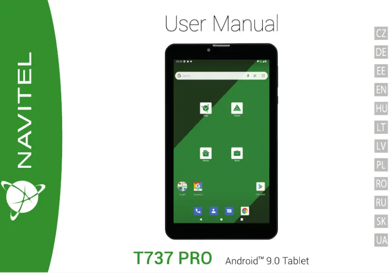 Page n°1 - Manuel utilisateur Navitel T737 Pro