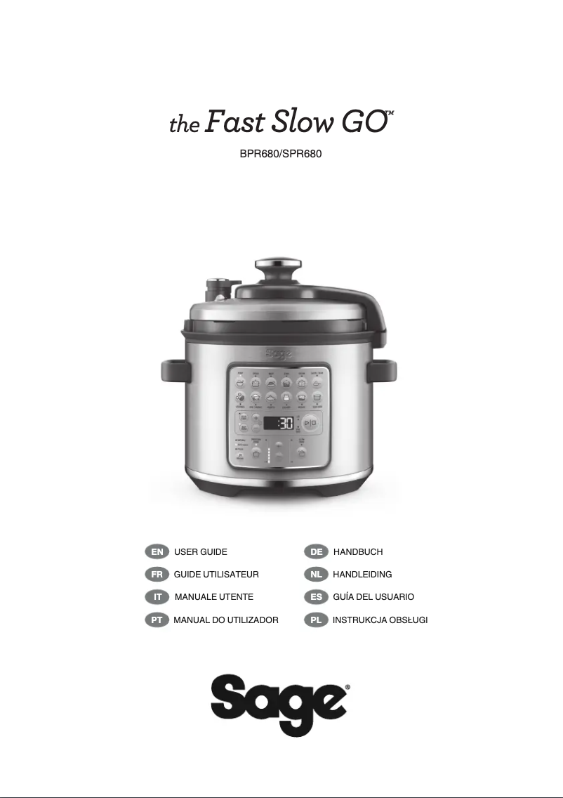 Page n°1 - Manuel utilisateur Sage the Fast Slow GO SPR680