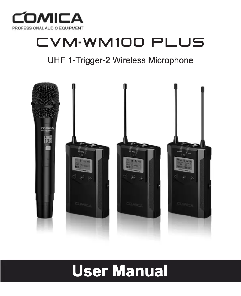 Página 1 del manual Manual de usuario Comica CVM-WM100-PLUS