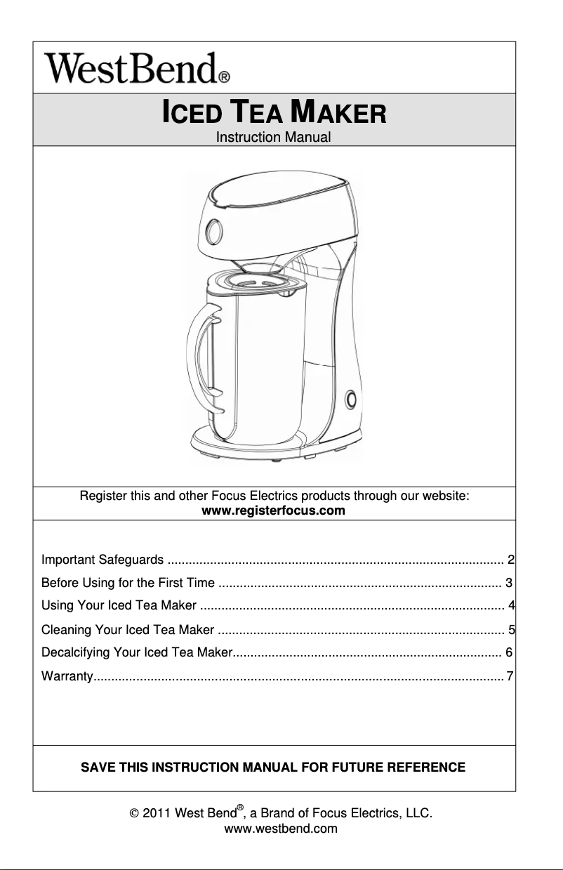 Image de la première page du manuel de l'appareil 68305T