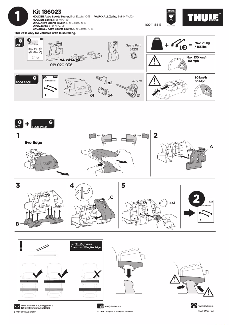 Image de la première page du manuel de l'appareil Kit 186023
