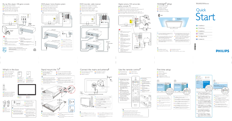 Imagen de la primera página del manual del dispositivo 42PFL7603S