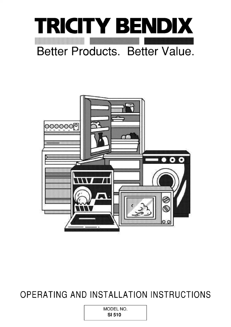 Page 1 de la notice Manuel utilisateur Tricity Bendix SI510W