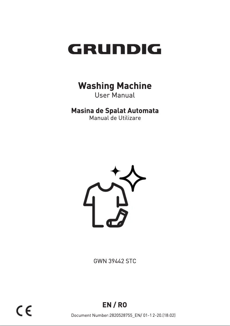 Image de la première page du manuel de l'appareil GWN39442STC