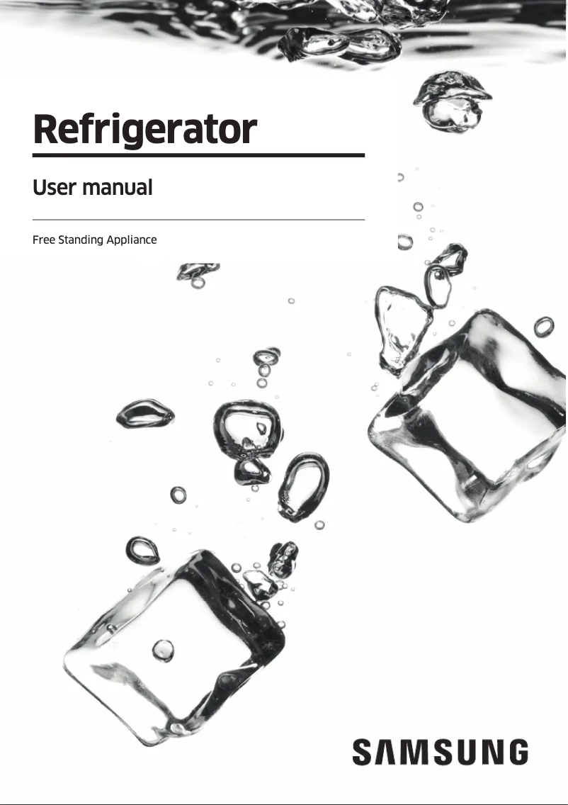 Page 1 de la notice Manuel utilisateur Samsung RF50C532EB1
