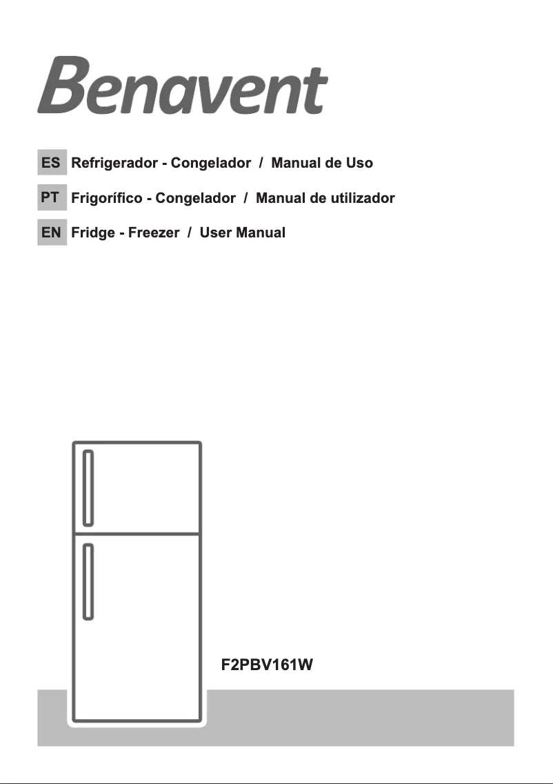 Imagen de la primera página del manual del dispositivo F2PBV161W