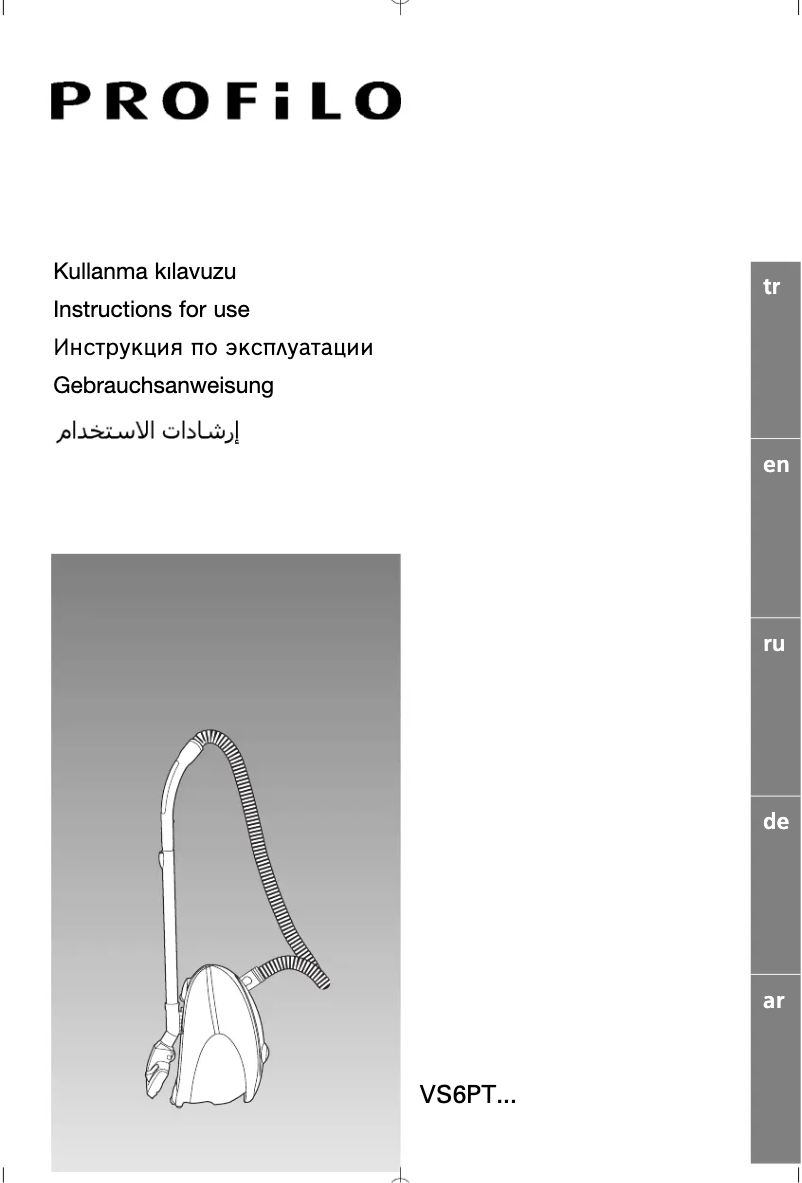 Página 1 del manual Manual de usuario Profilo VS6PT24XXL