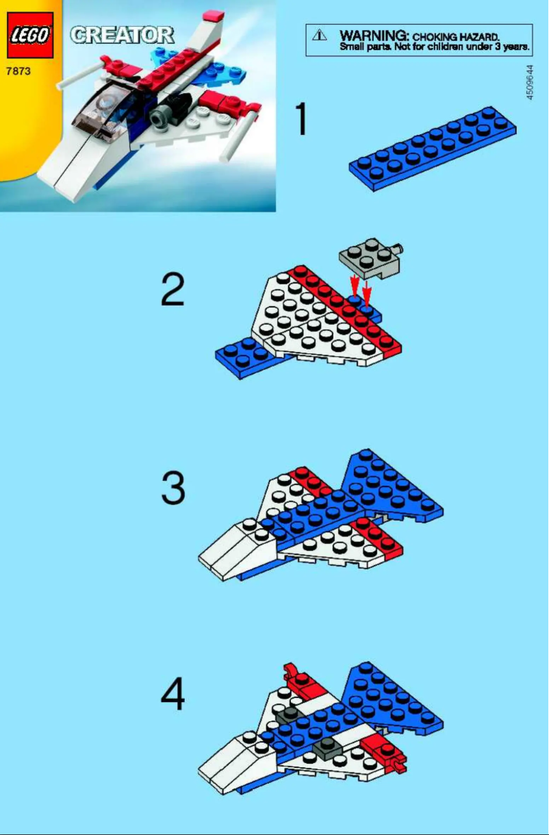First page image of the manual for Jet Plane