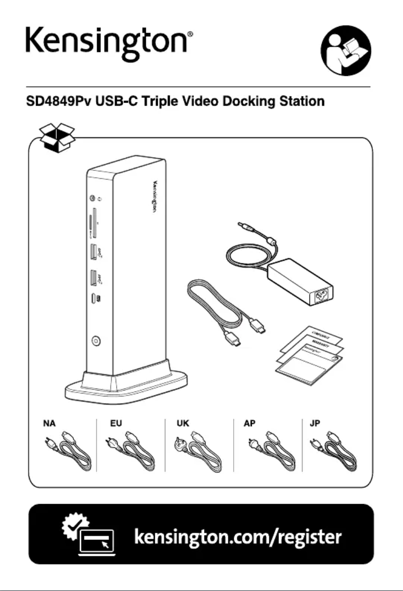 Page n°1 - Manuel utilisateur Kensington SD4849Pv