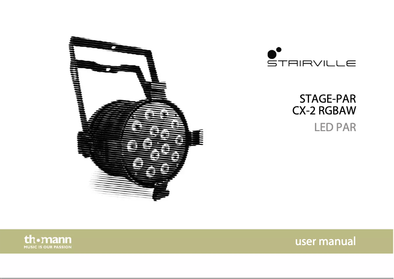 Página 1 del manual Manual de usuario Stairville Stage Par CX-2