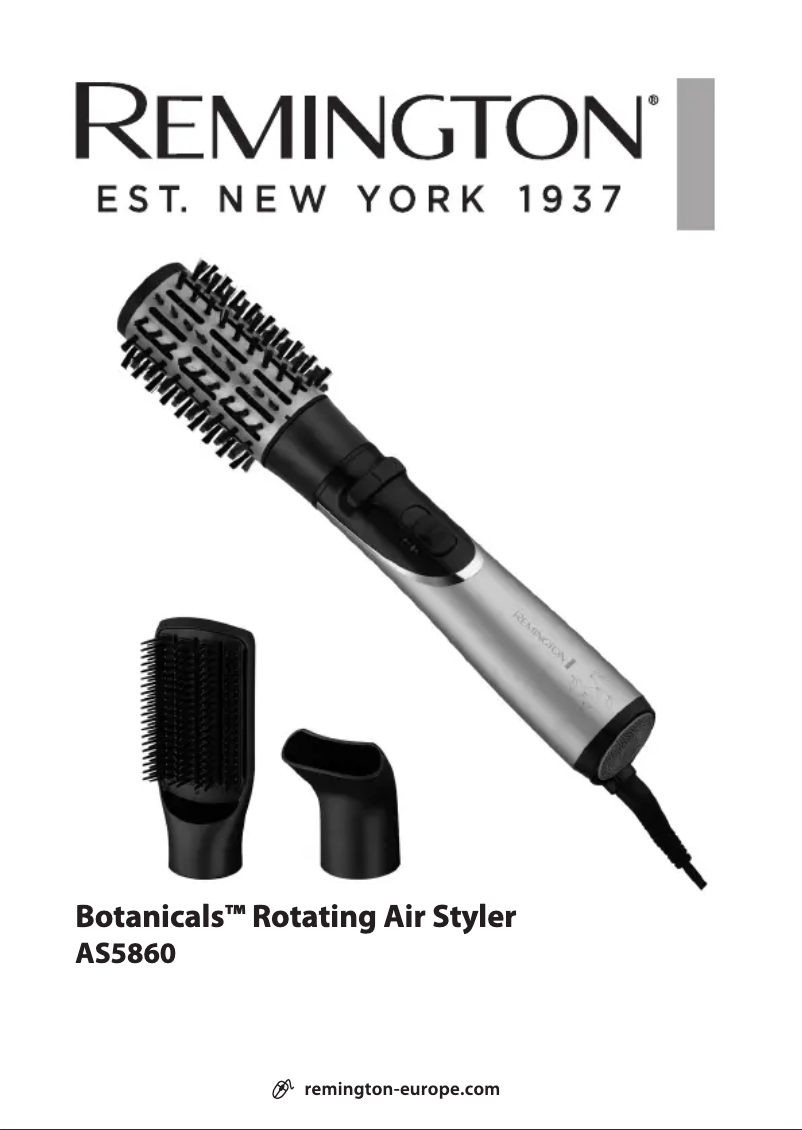 Page 1 de la notice Manuel utilisateur Remington Botanicals AS5860
