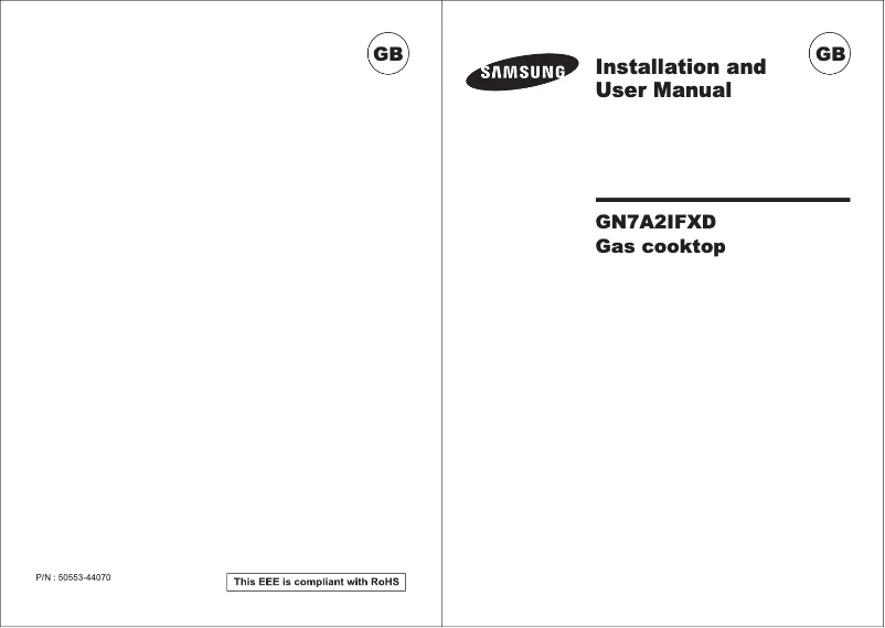 Image de la première page du manuel de l'appareil GN7A2IFXD