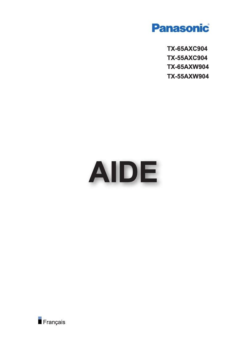 Página 1 del manual Manual de usuario Panasonic TX-55AXW904