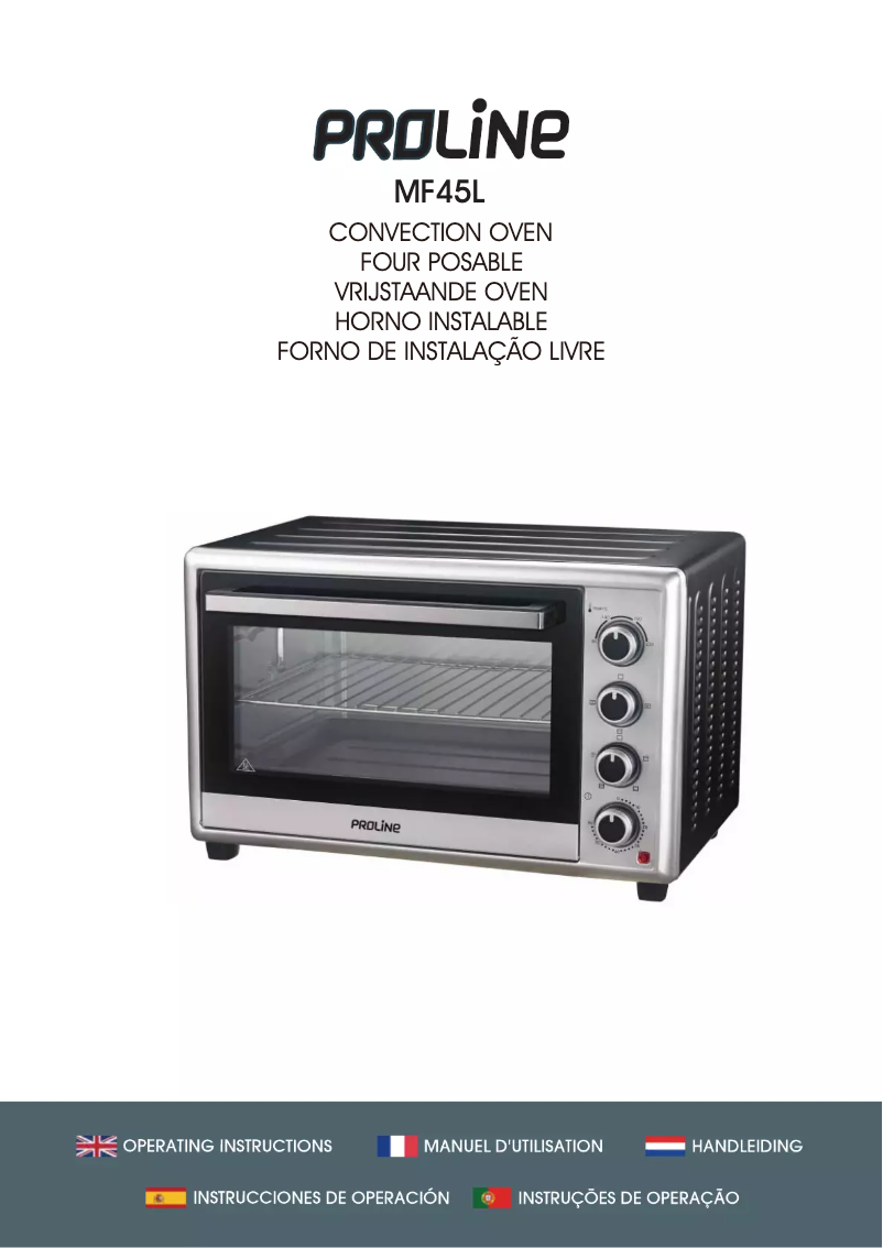 Page n°1 - Manuel utilisateur Proline MF45L