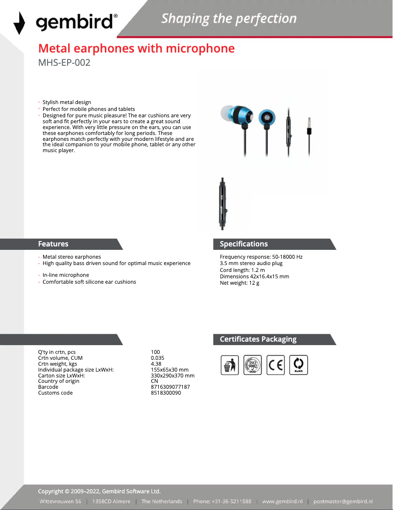 Image de la première page du manuel de l'appareil MHS-EP-002