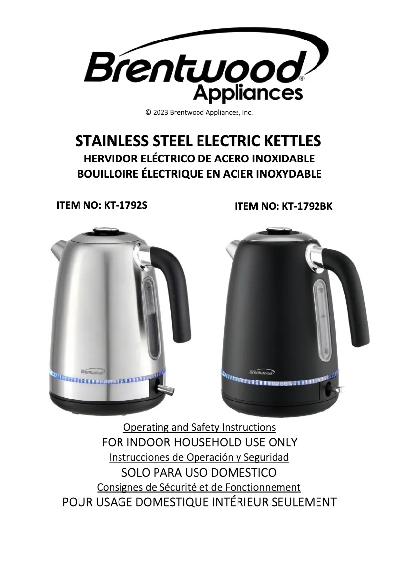 Image de la première page du manuel de l'appareil KT-1792BK