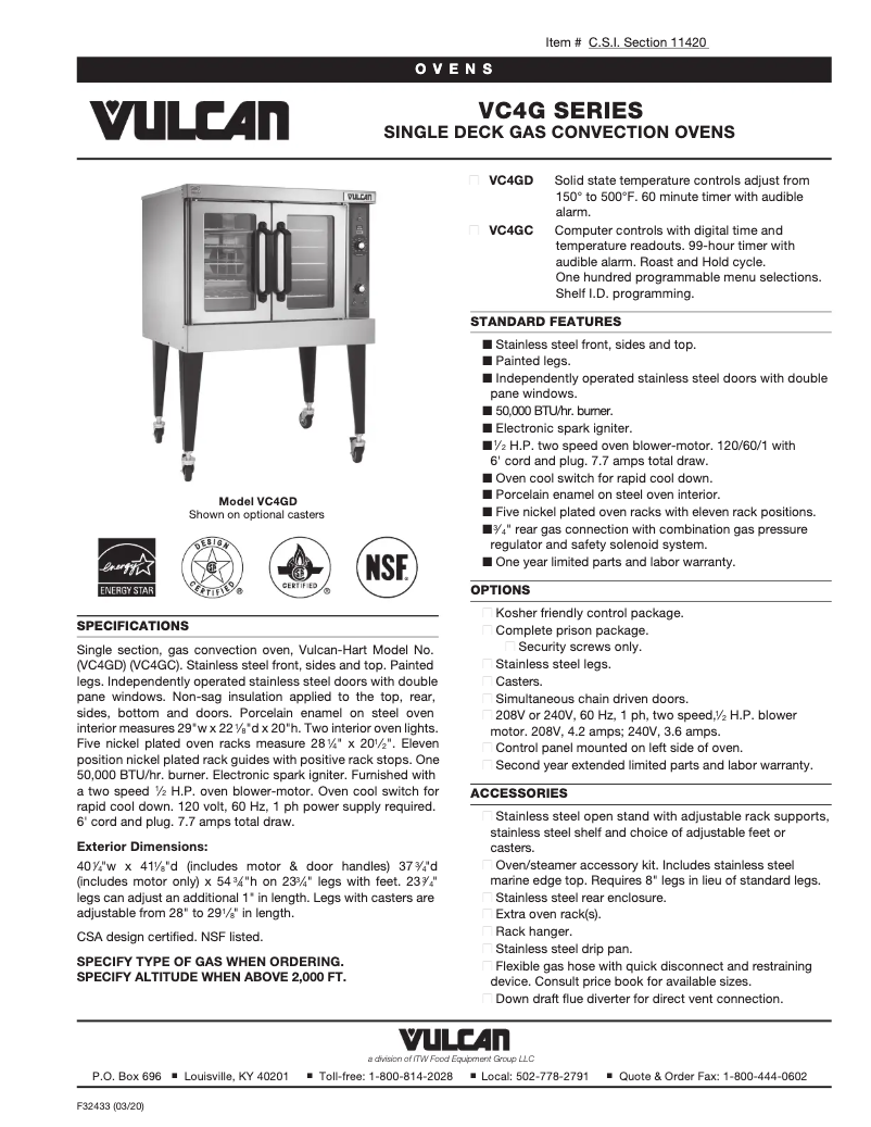 Image de la première page du manuel de l'appareil VC4GD