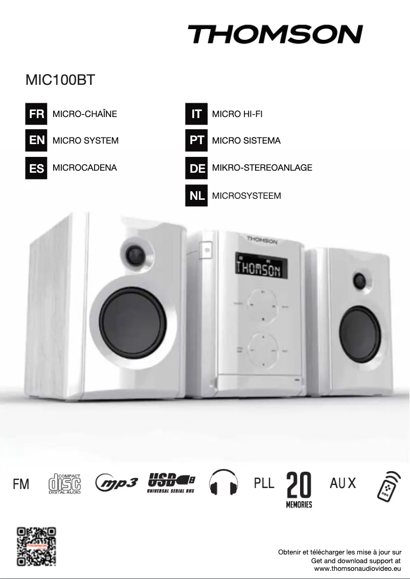 Image de la première page du manuel de l'appareil MIC100BT