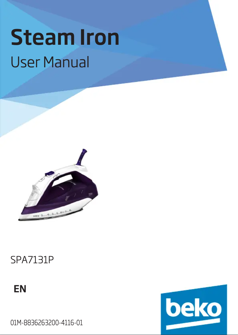 Image de la première page du manuel de l'appareil SPA7131