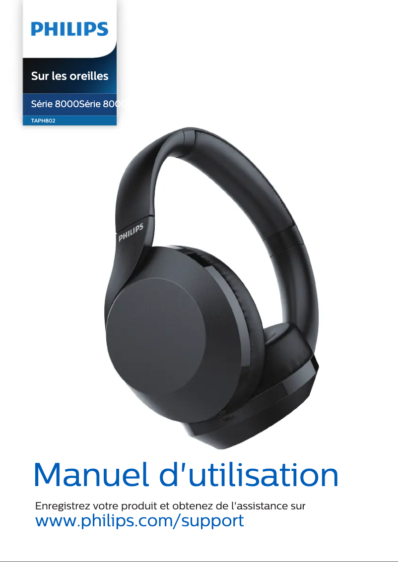 Page 1 de la notice Manuel utilisateur Philips TAPH802