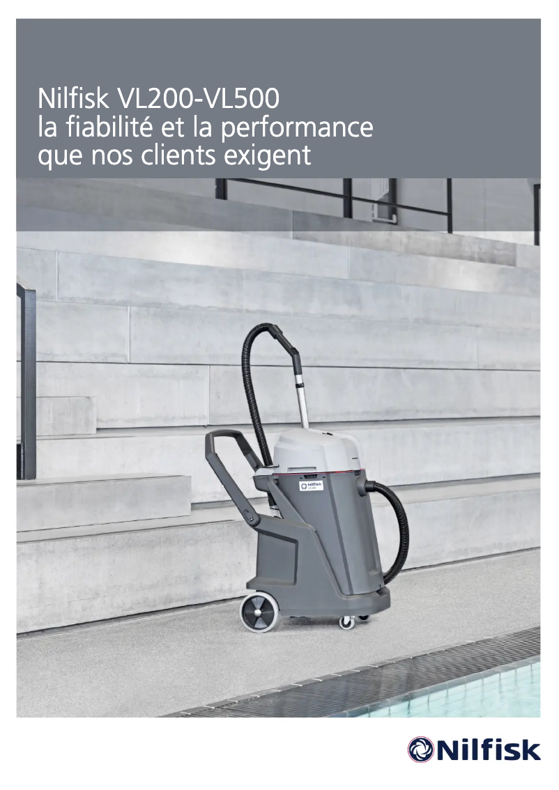 Page 1 de la notice Brochure Nilfisk VL500