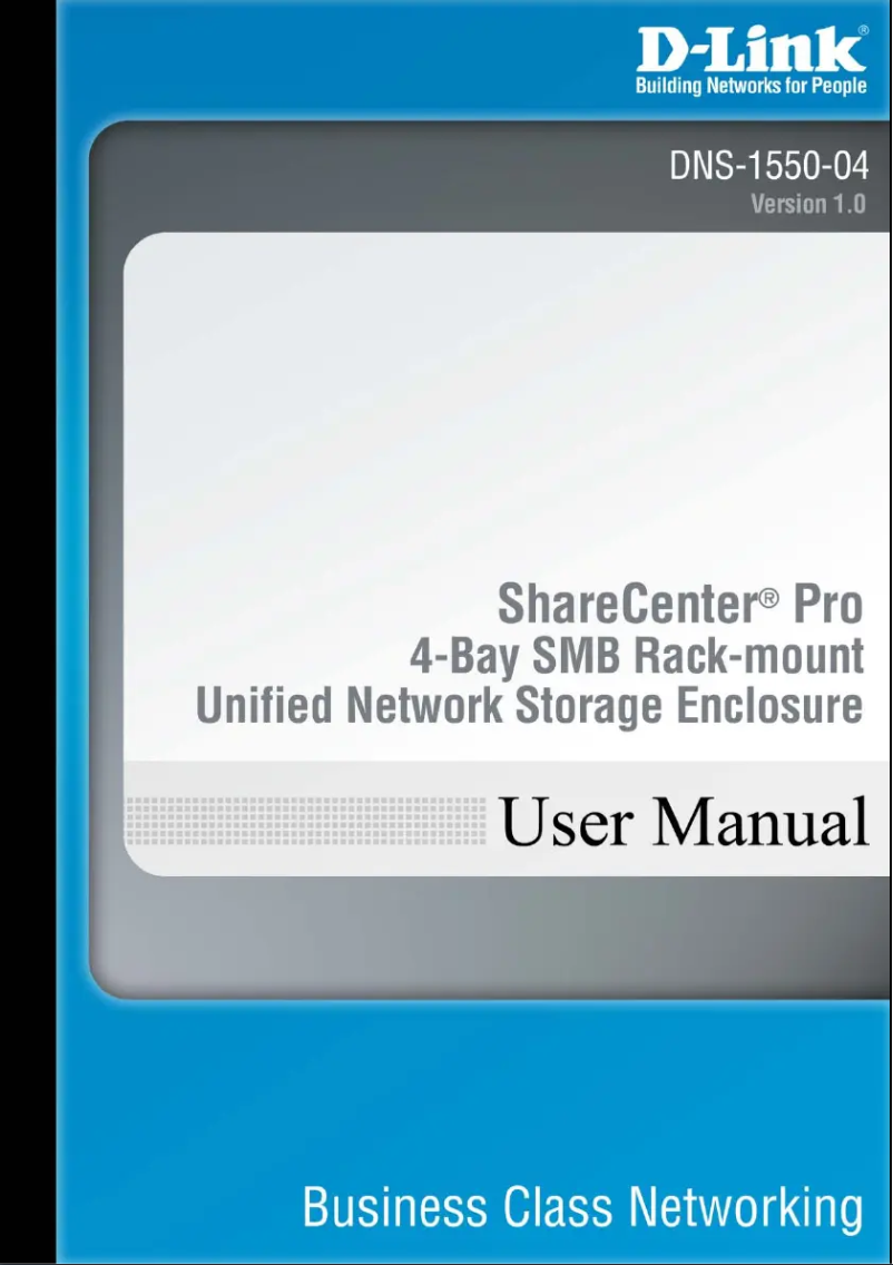 Page 1 de la notice Manuel utilisateur D-Link DNS-1550-04