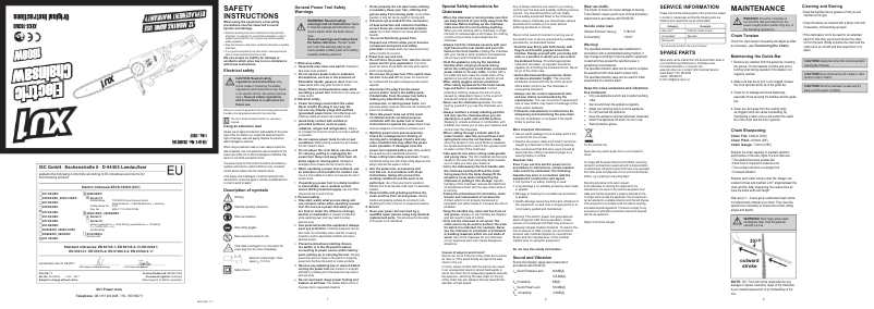 Imagen de la primera página del manual del dispositivo XECS-1835U