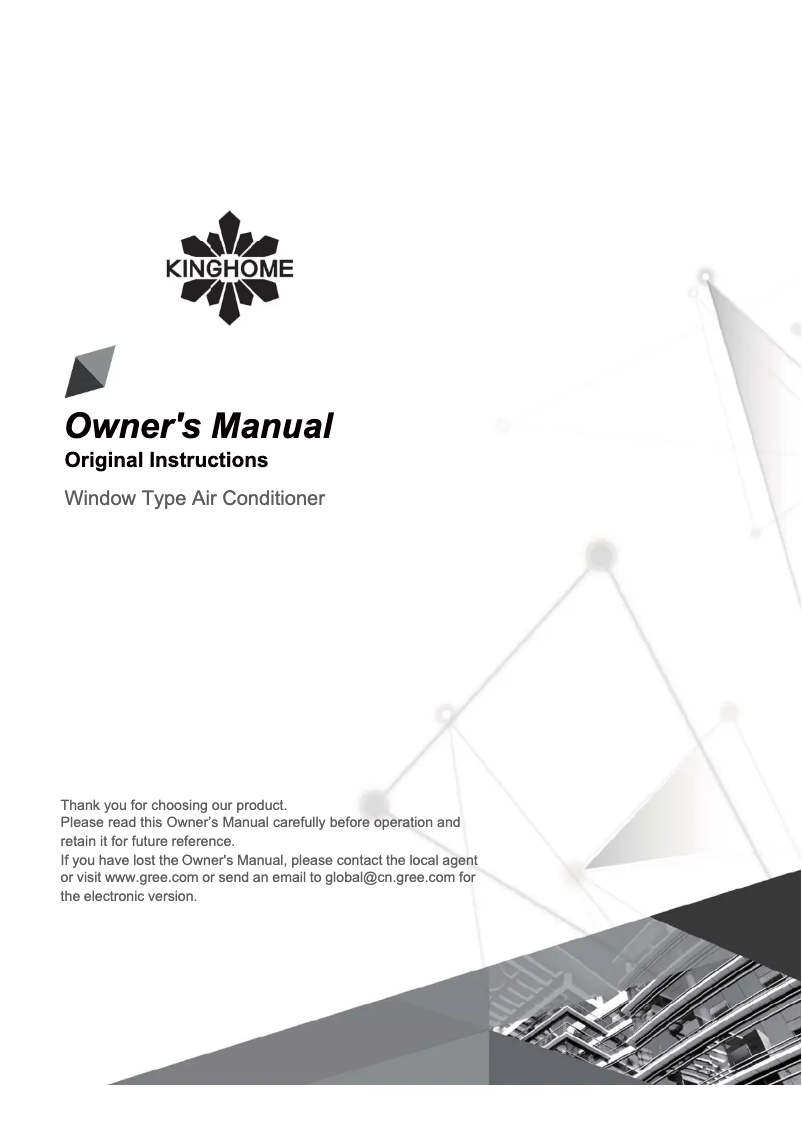 Page n°1 - Manuel utilisateur KingHome KHW05BTE
