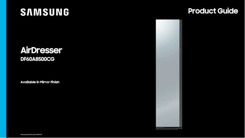 Image de la première page du manuel de l'appareil DF60A8500CG