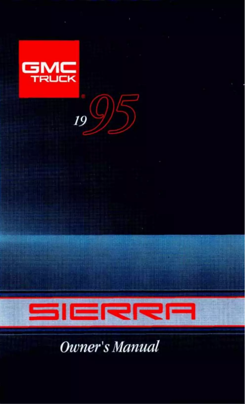 Page 1 de la notice Manuel utilisateur GMC Sierra 1500 (1995)