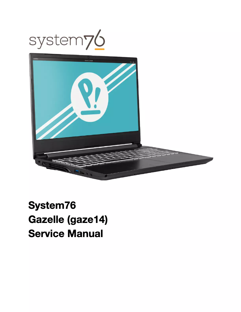 Page n°1 - Manuel utilisateur System76 Gazelle