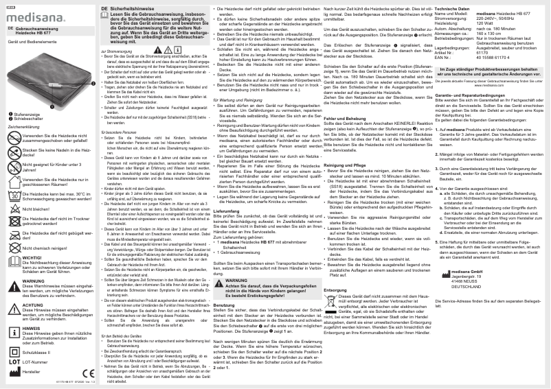 Image de la première page du manuel de l'appareil HB 677