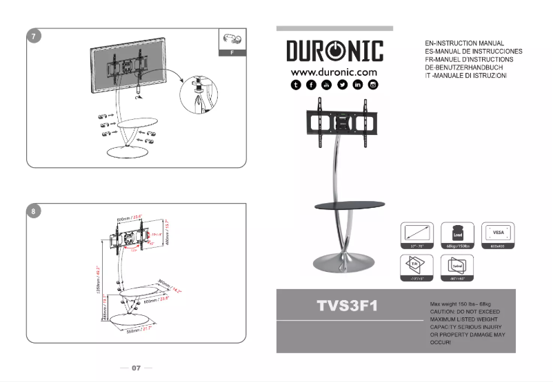 Image de la première page du manuel de l'appareil TVS3F1