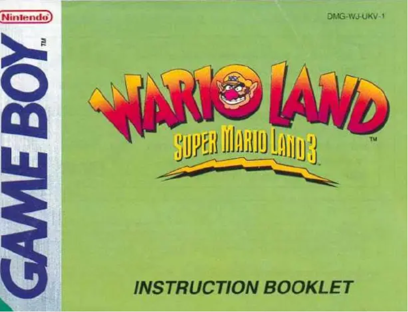 Page n°1 - Manuel utilisateur Nintendo Wario Land Super Mario Land 3