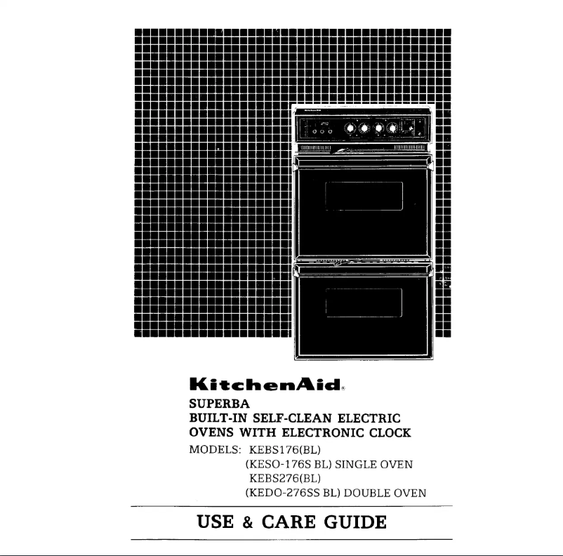 Page n°1 - Manuel utilisateur KitchenAid KEBS176WBL1