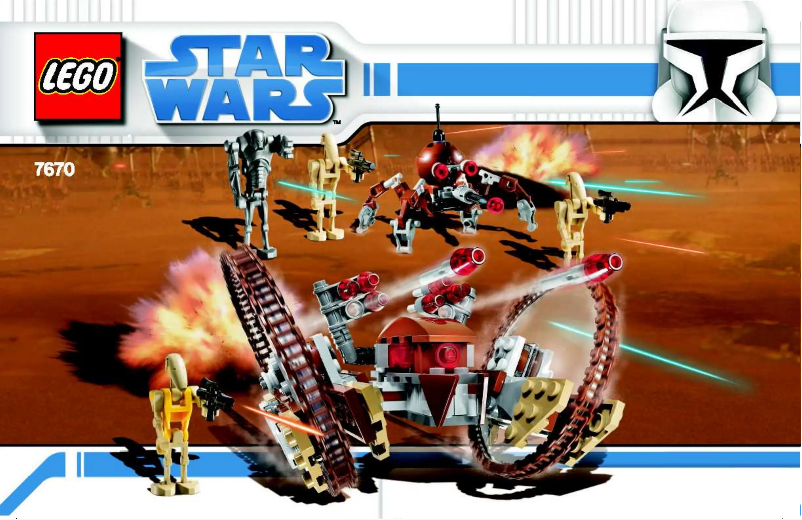Page 1 de la notice Manuel utilisateur Lego Star Wars 7670