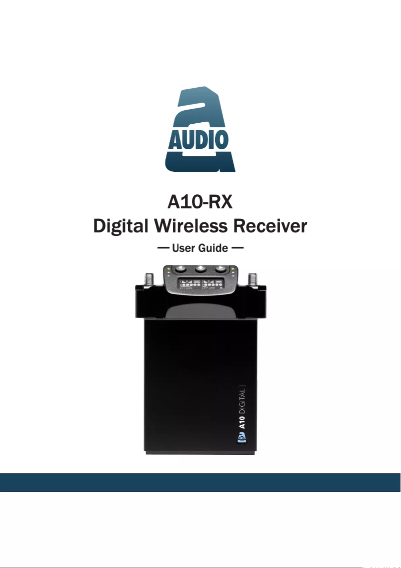 Page 1 de la notice Manuel utilisateur Sound Devices A10-RX