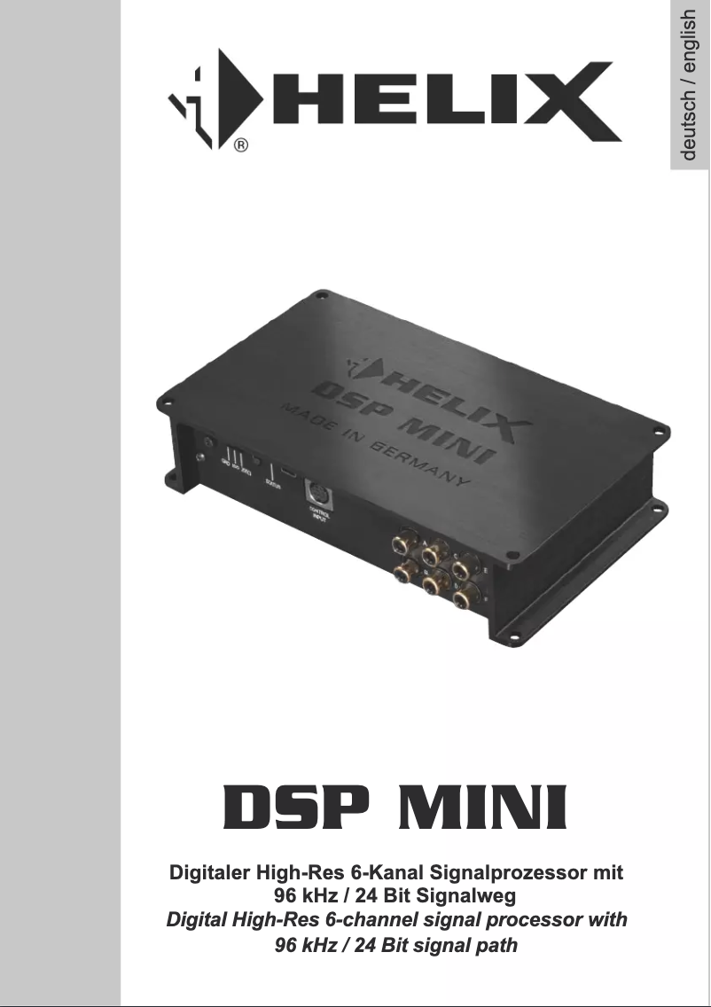 Página 1 del manual Manual de usuario Audiotec Fischer DSP MINI
