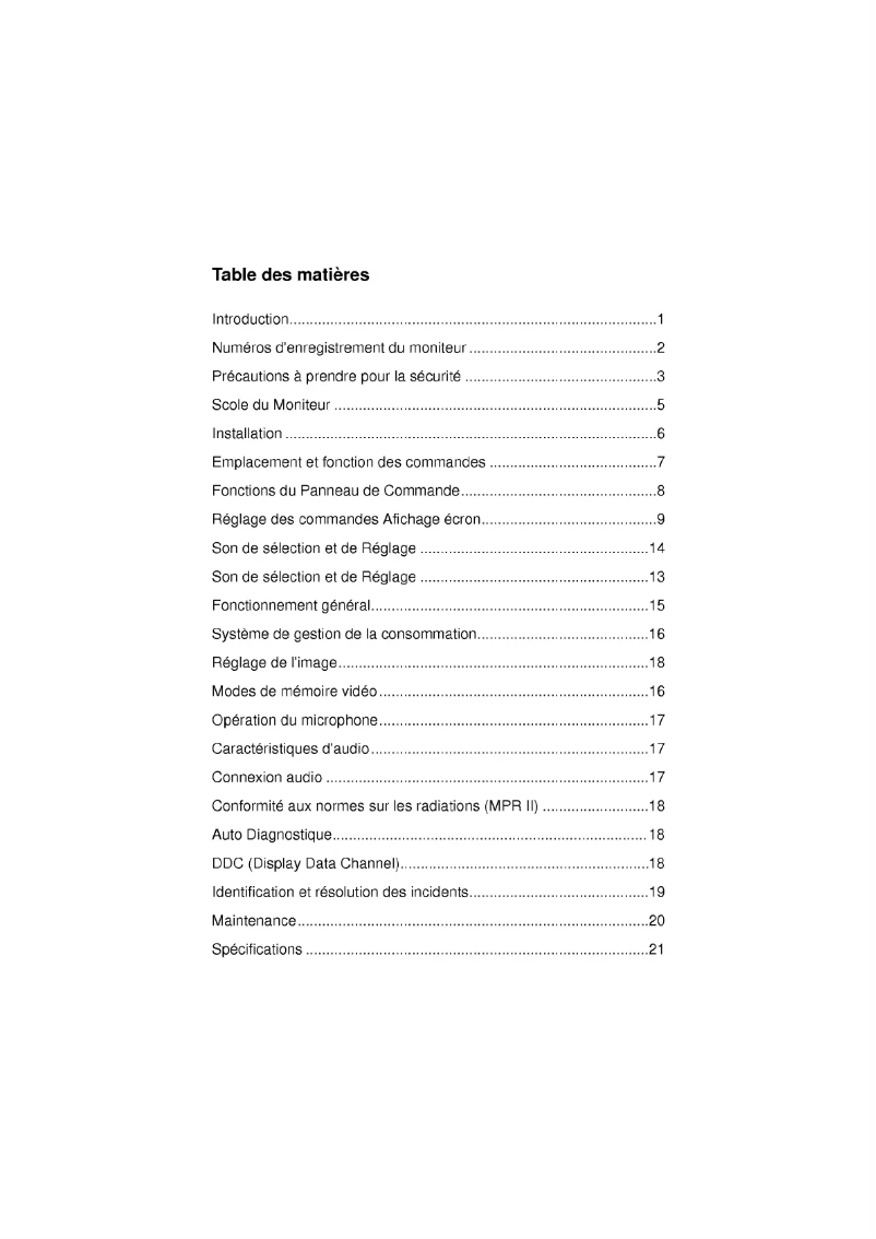Page n°1 - Manuel utilisateur LG CM530